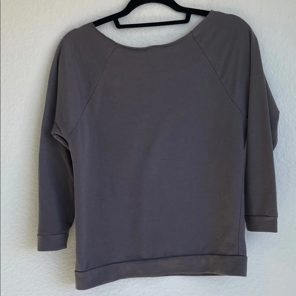Next Level Apparel • Gray Sweatshirt with Hot Pink Llama Design • Small
